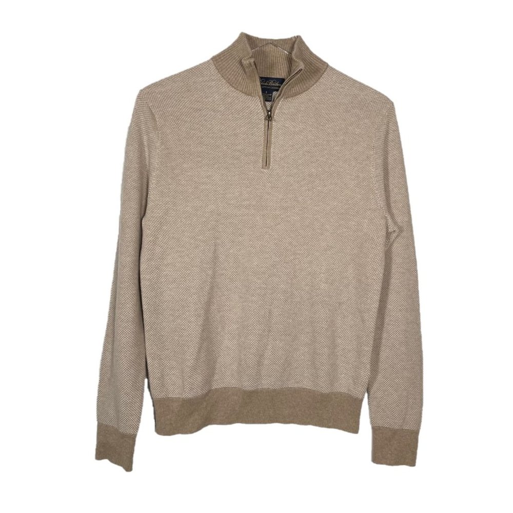 Brooks Brothers 1/4 Zip Pullover Mock Neck Sweater Size Small